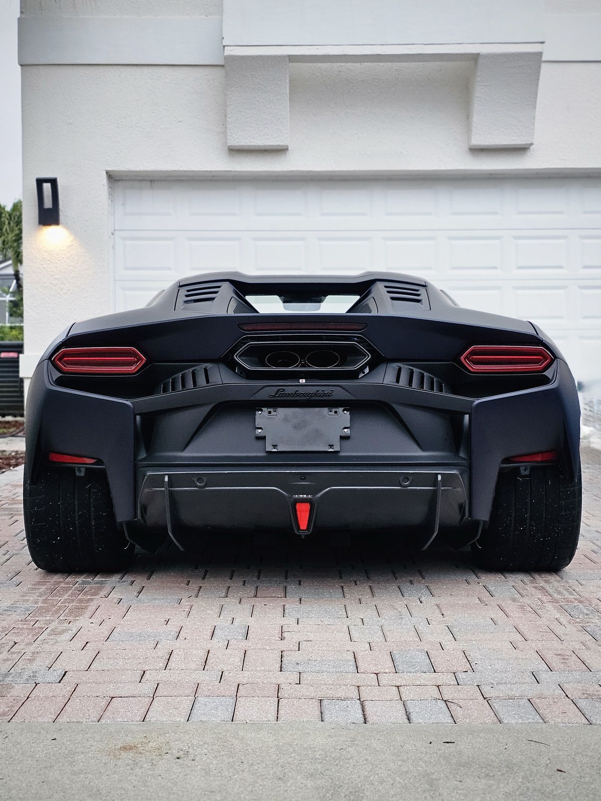 Matte black Lamborghini Revuelto