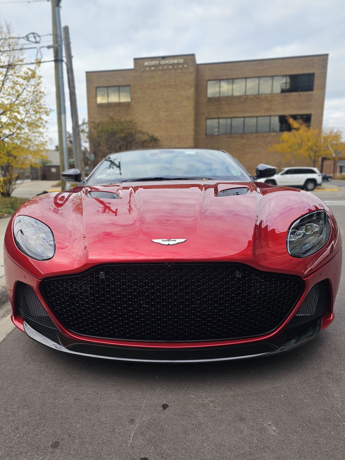 Red Aston Martin DBS Superleggera