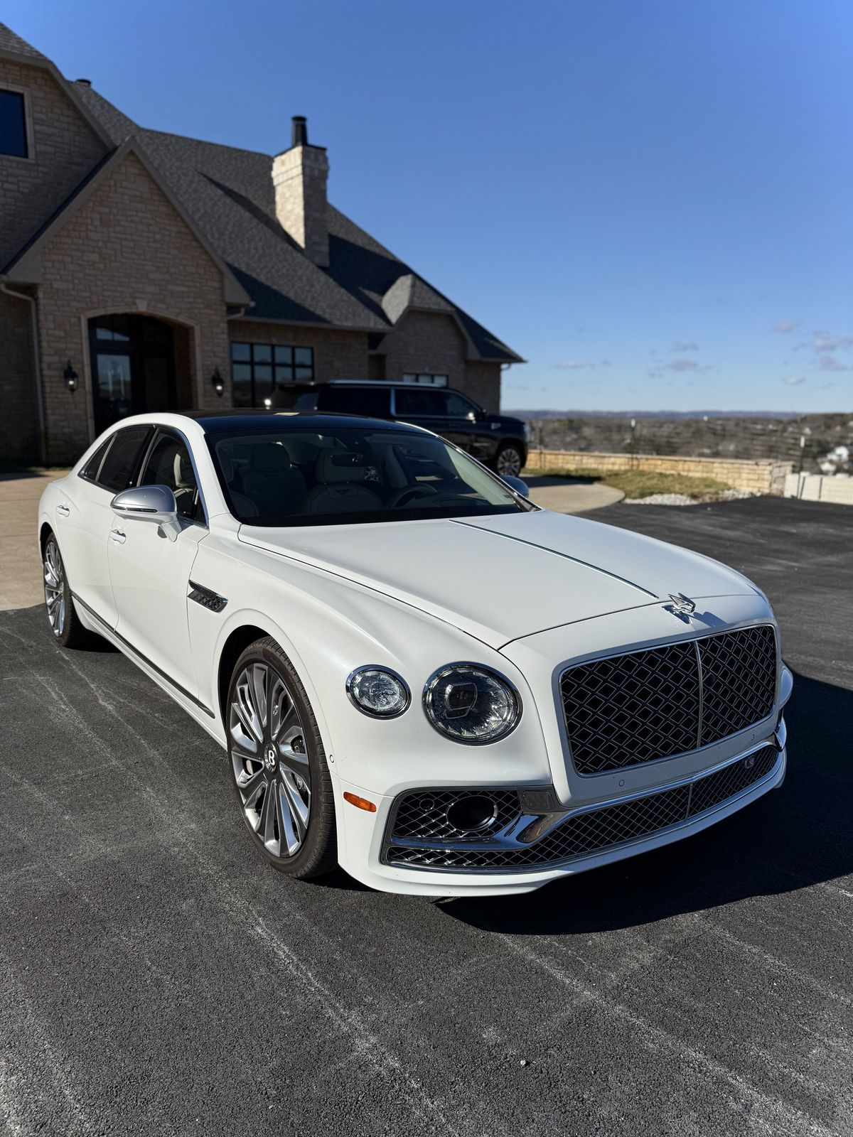 White Bentley Flying Spur